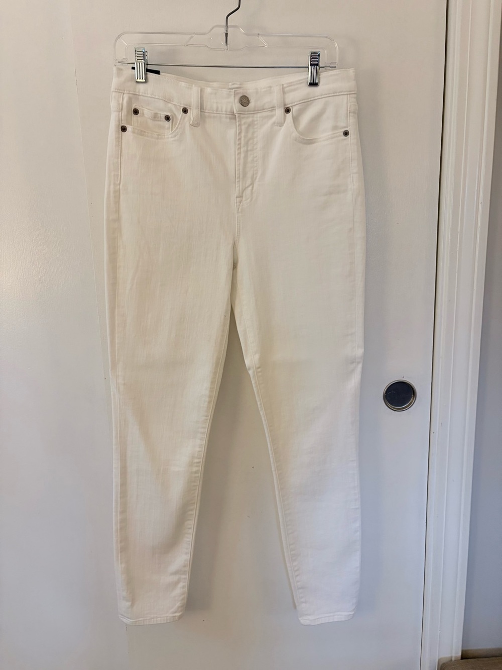 J. Crew Women’s White Skinny Jeans